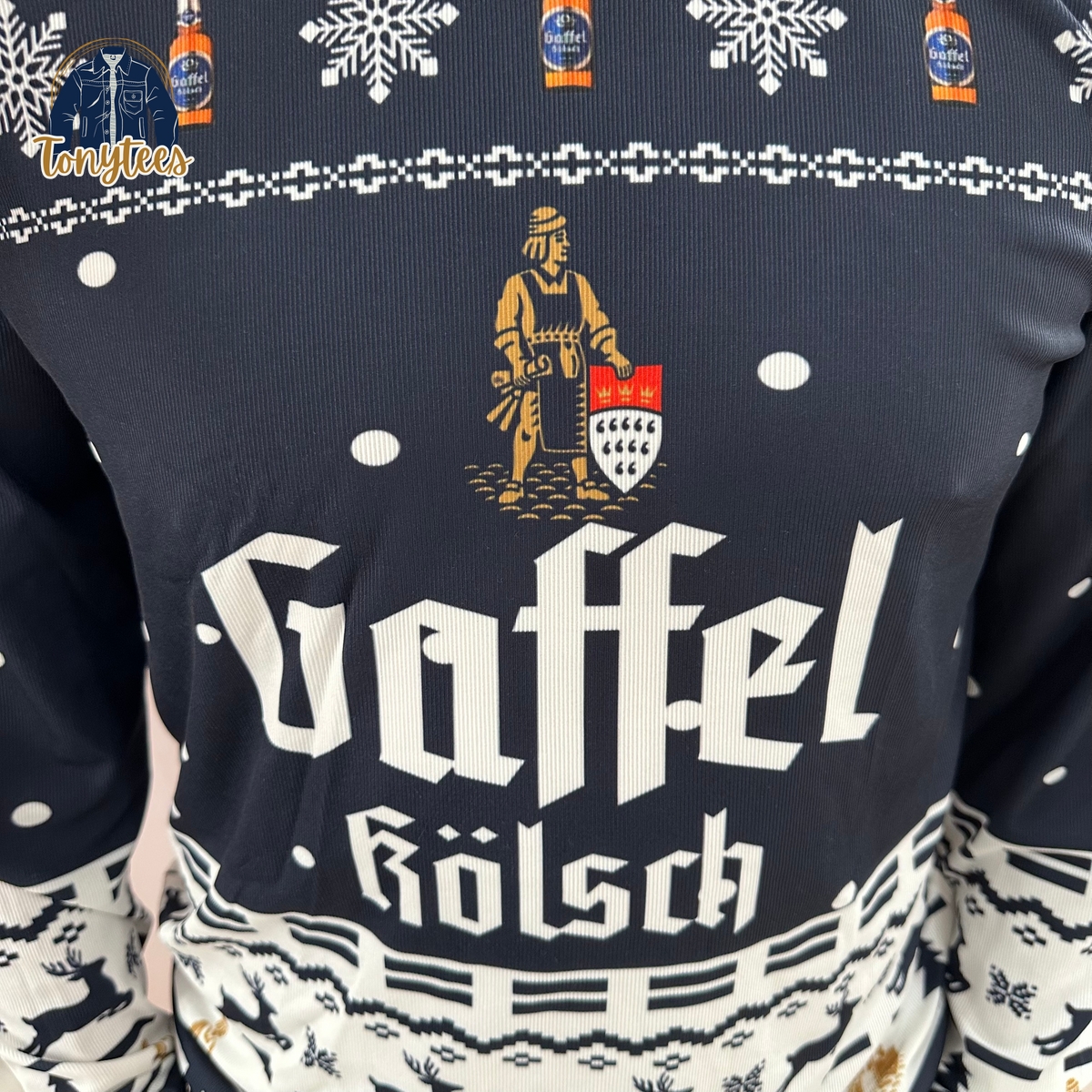 Gaffel Kolsch Beer Ugly Christmas Sweater