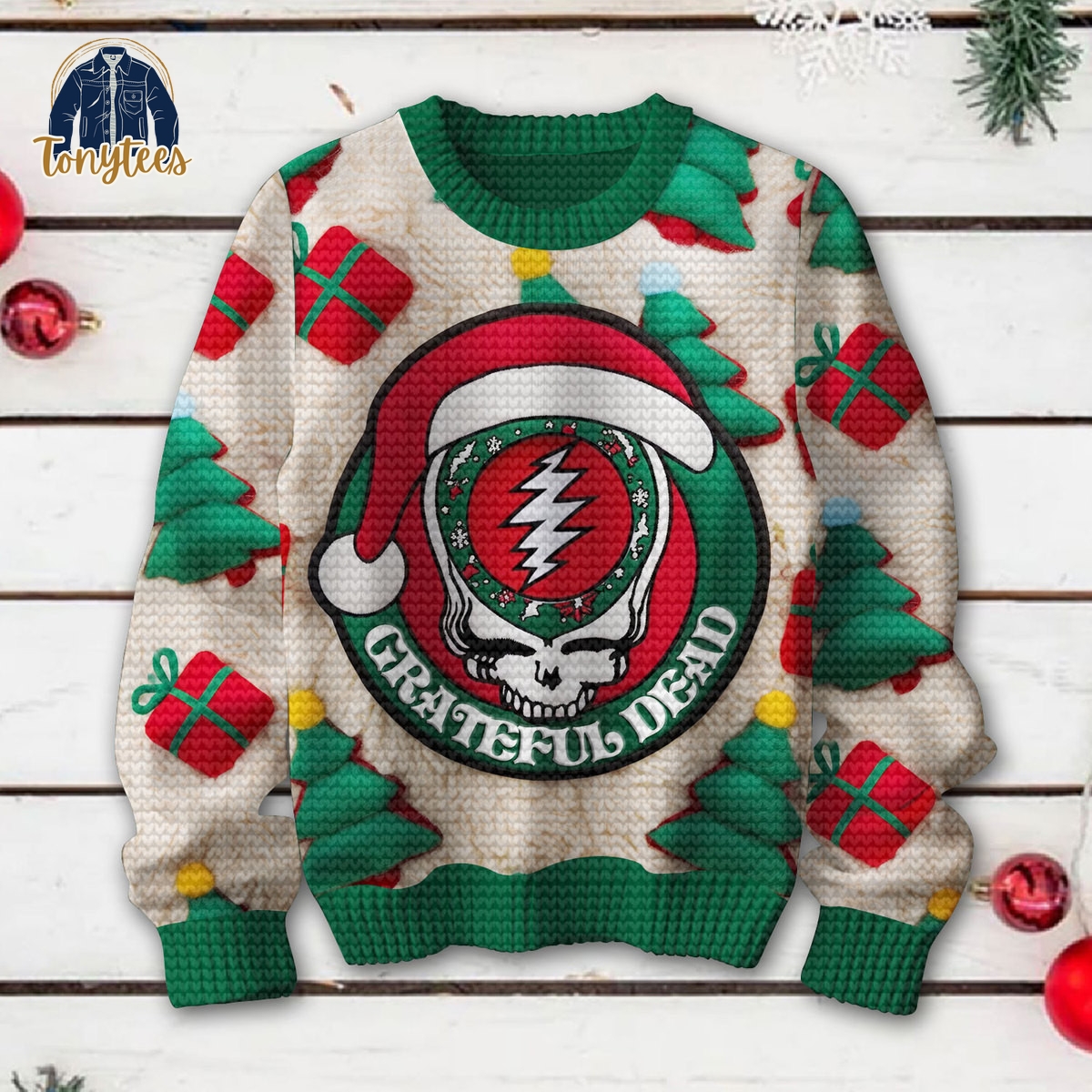 Grateful Dead Rock Band Ugly Christmas Sweater