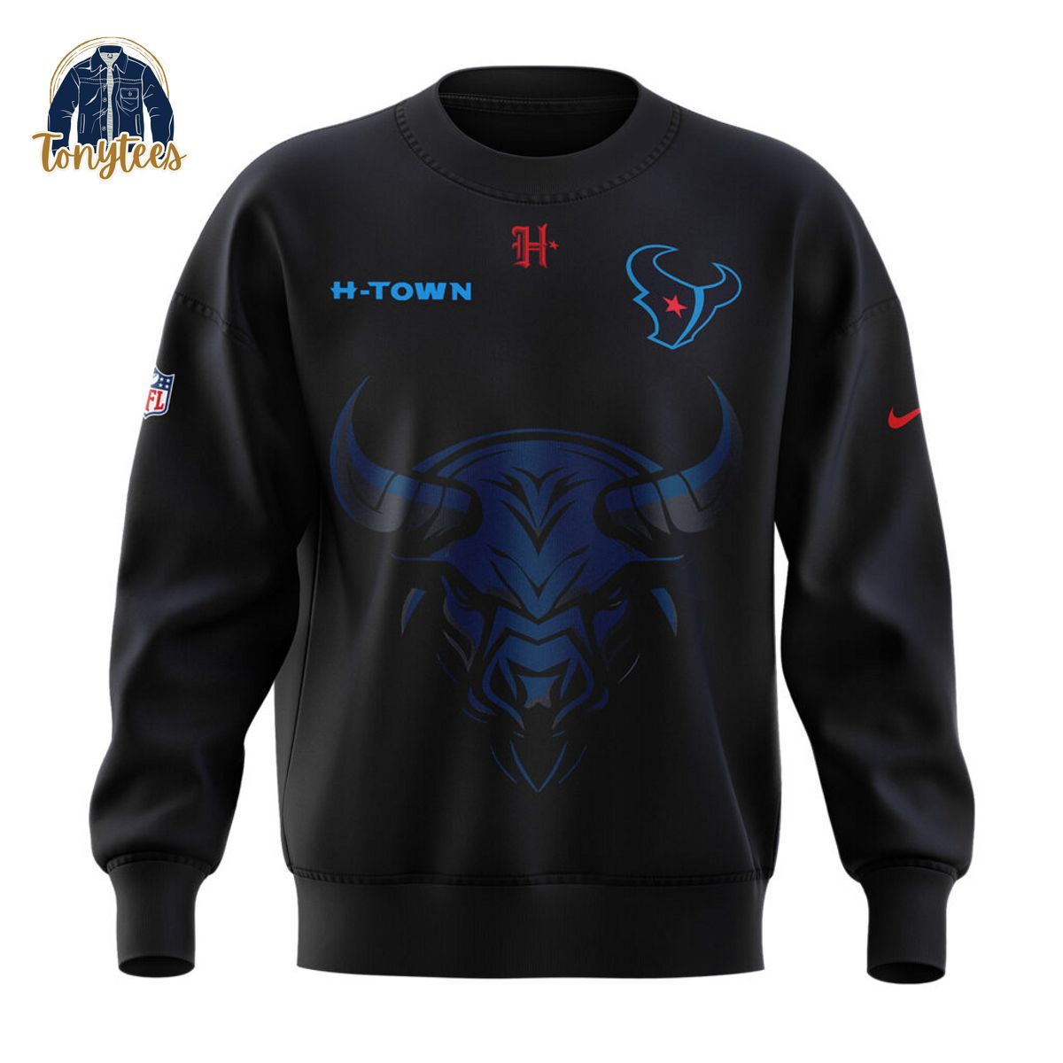 Houston Texans H Town Blue Sweatshirt