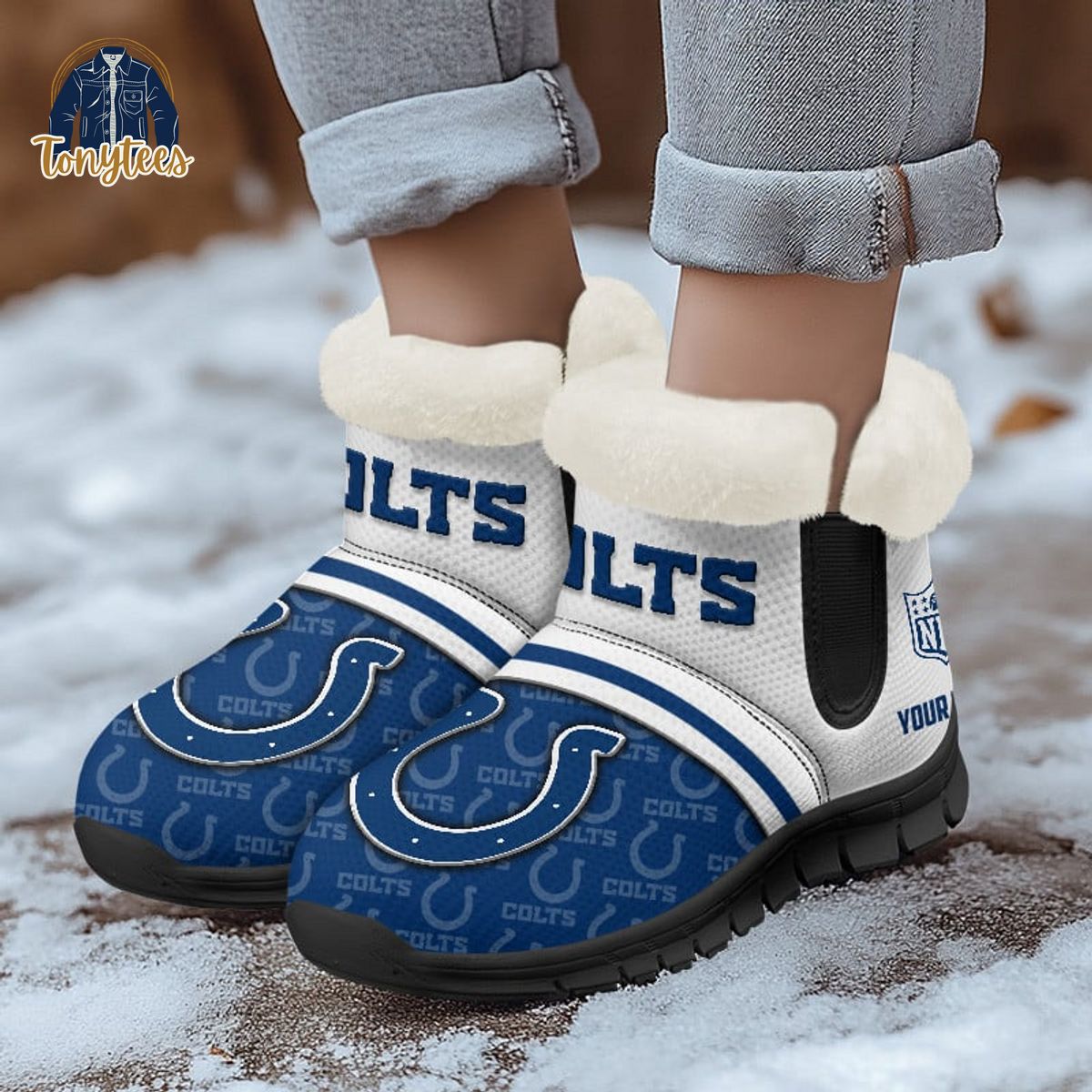 Indianapolis Colts NFL Personalized Snow Boots