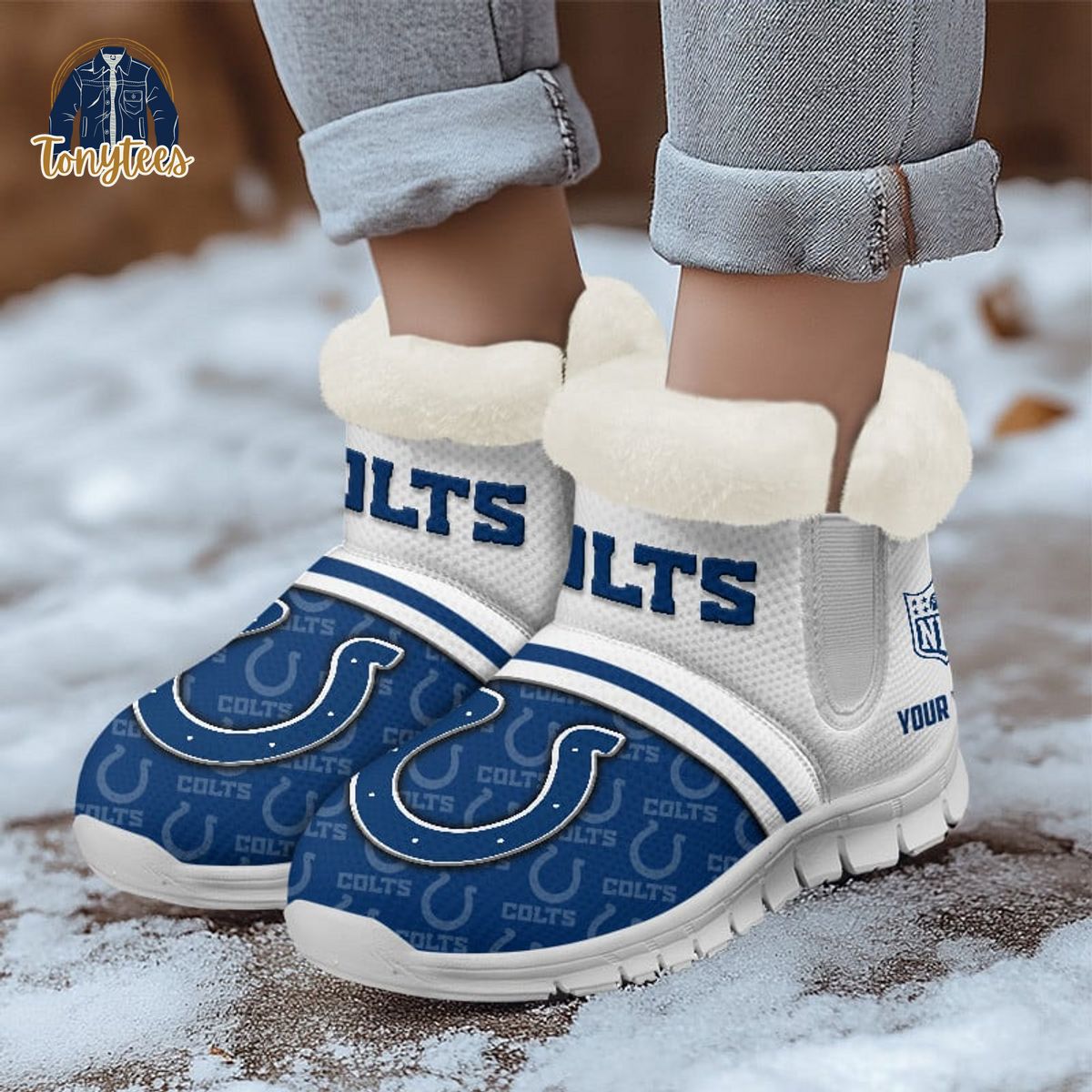 Indianapolis Colts NFL Personalized Snow Boots