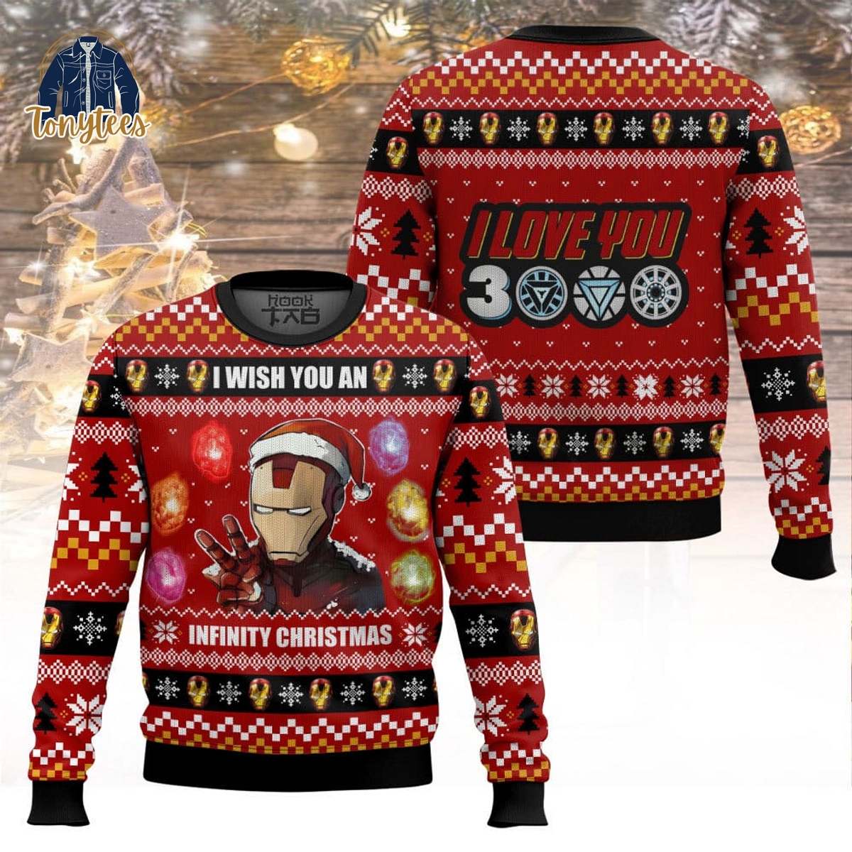 Ironman I Wish You An Infinity Christmas Ugly Christmas Sweater