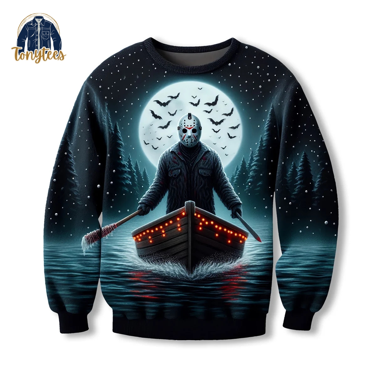 Jason Voorhees Halloween Horror Ugly Christmas Sweater