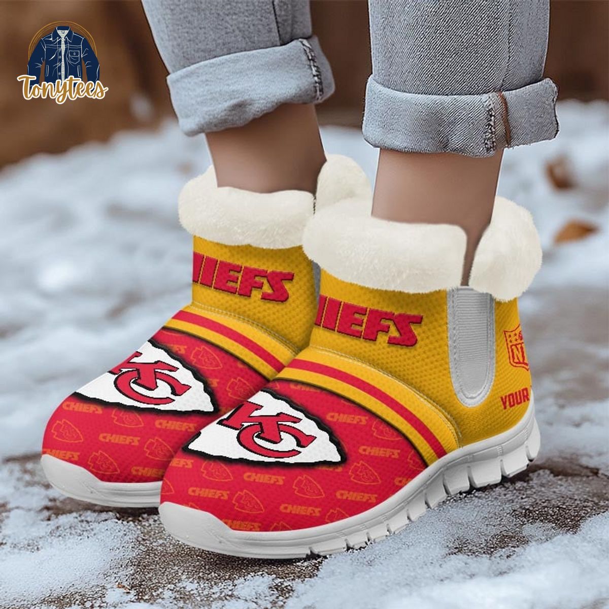 Kansas City Chiefs Personalized Snow Boots