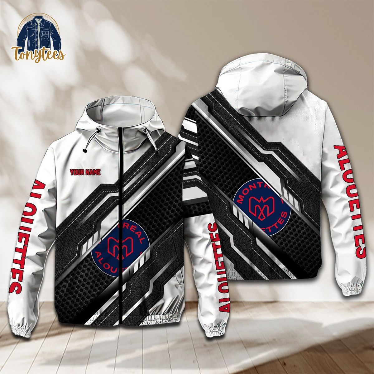 Montreal Alouettes CFL Personalized Rush Waterproof Jacket