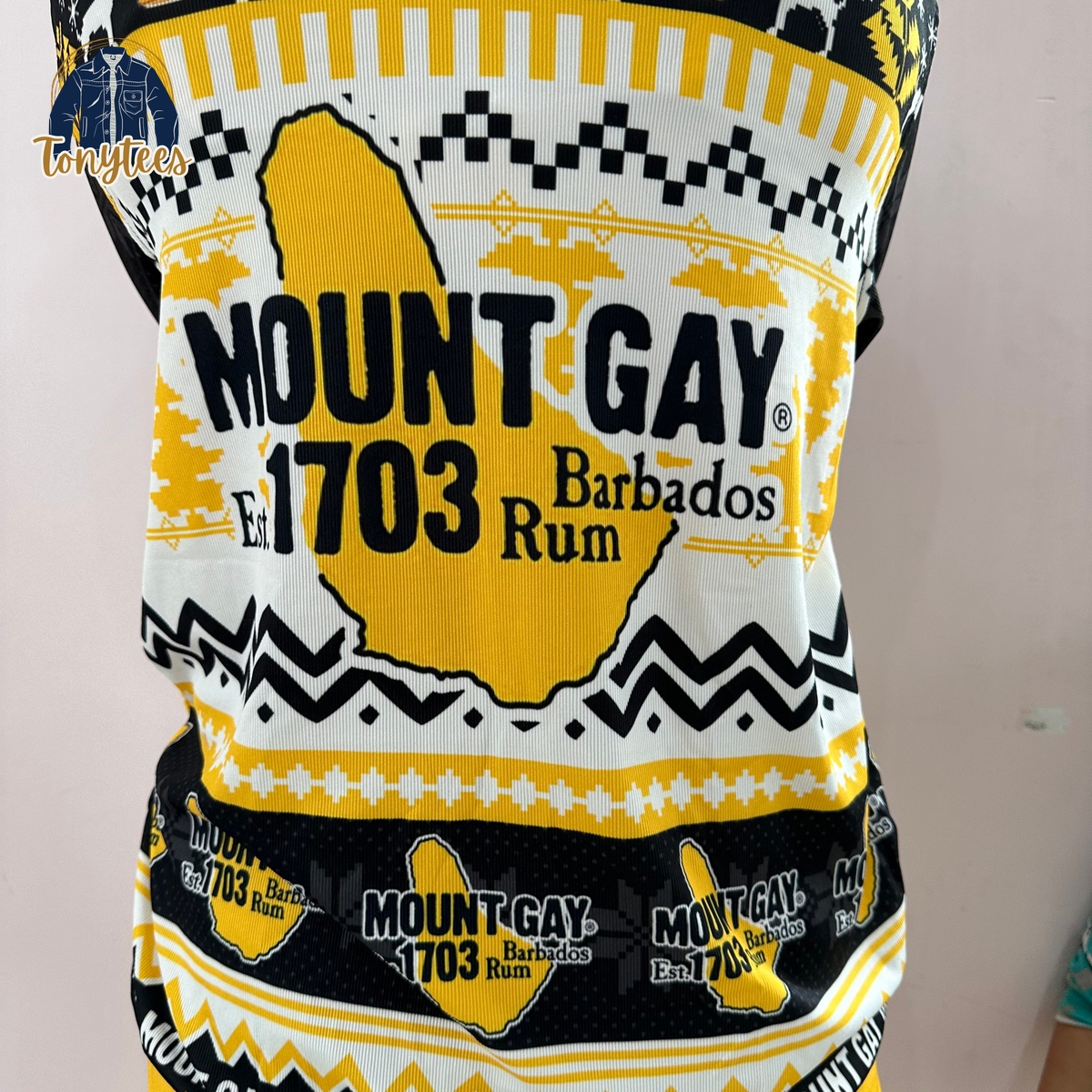 Mount Gay Est 1703 Rum Barbados Ugly Christmas Sweater