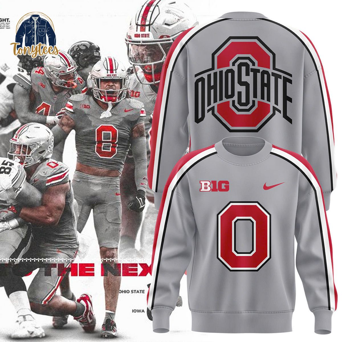 Ohio State Buckeyes 2024 Nike Gray Sweatshirt