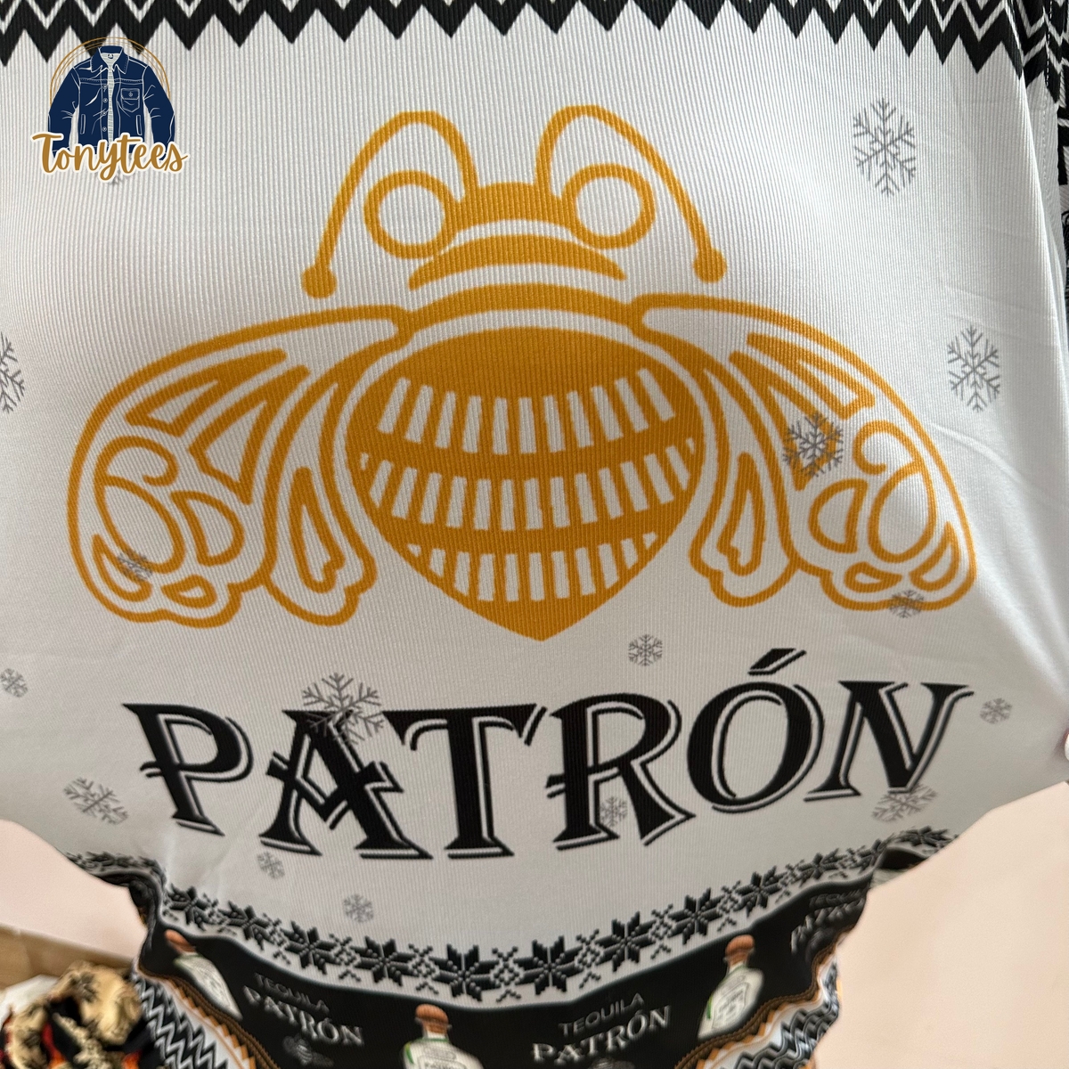 Patron Silver Tequila Ugly Christmas Sweater