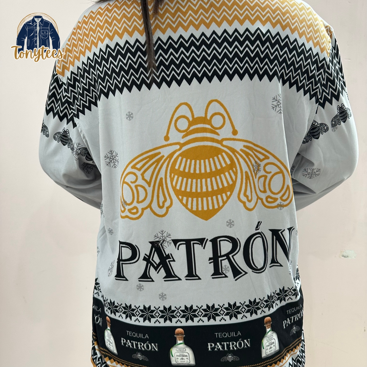 Patron Silver Tequila Ugly Christmas Sweater