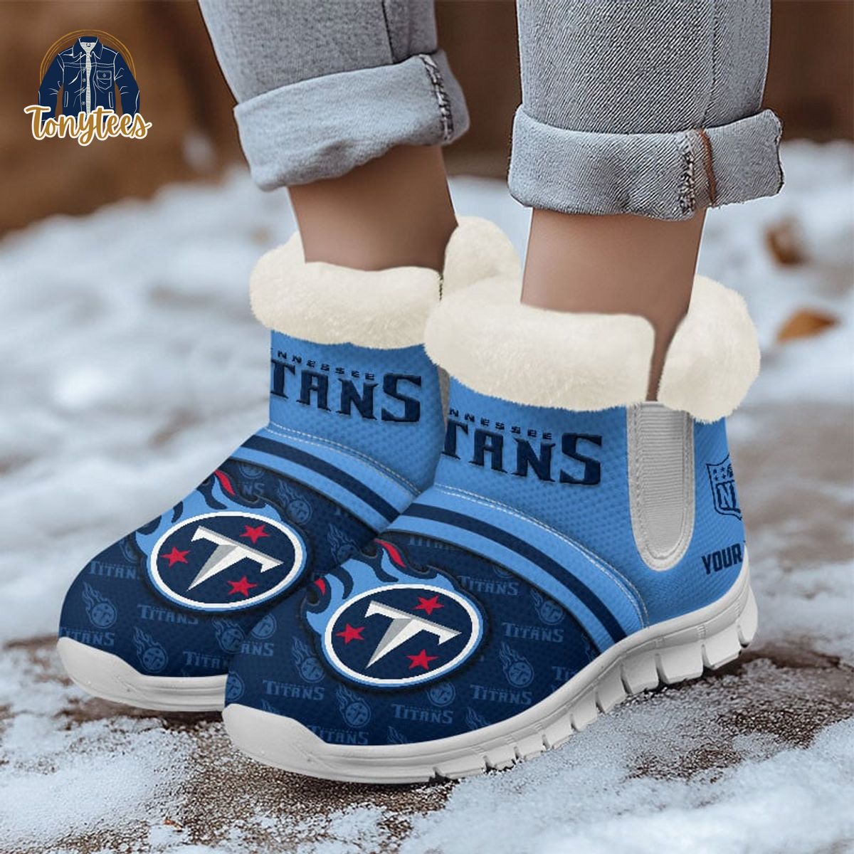 Tennessee Titans NFL Personalized Snow Boots