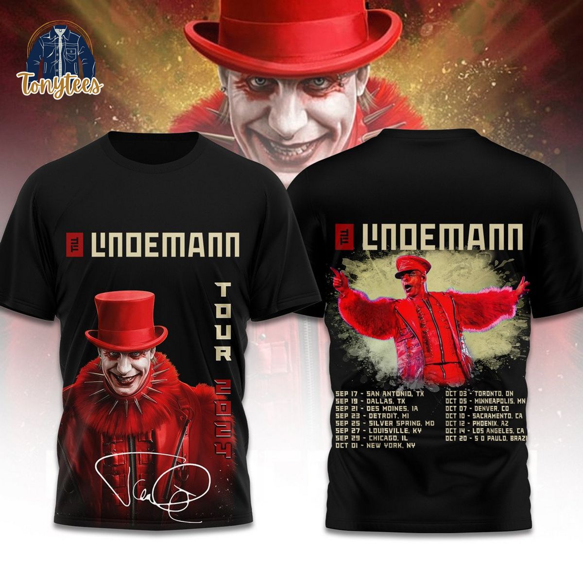 Till Lindemann Tour 2024 3d Shirt