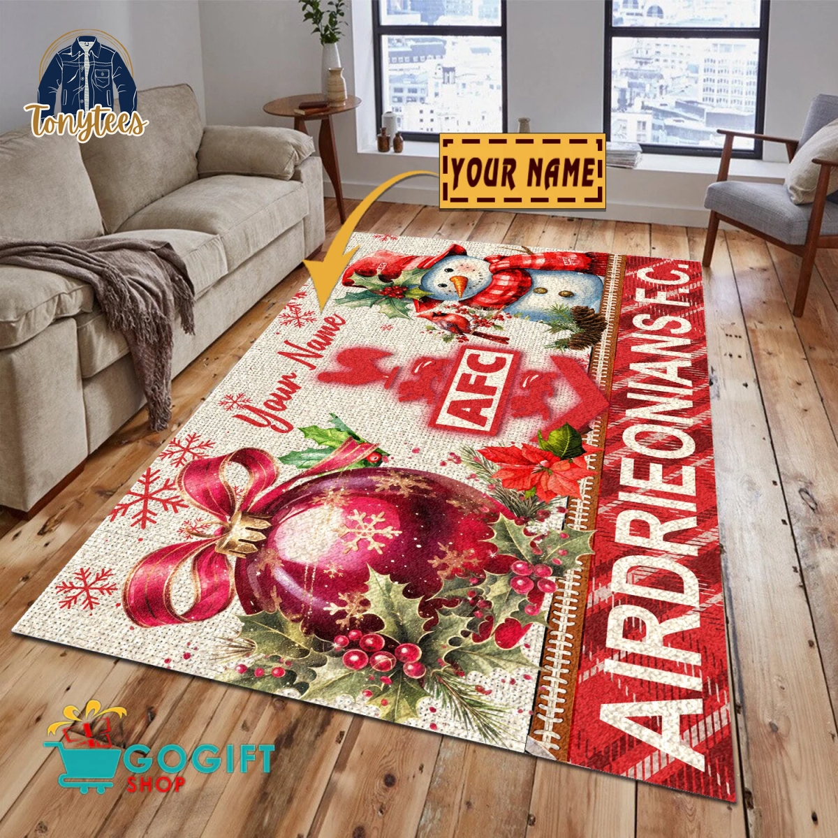 Airdrieonians F.C. SPFL 2024 Personalized Rug Carpet