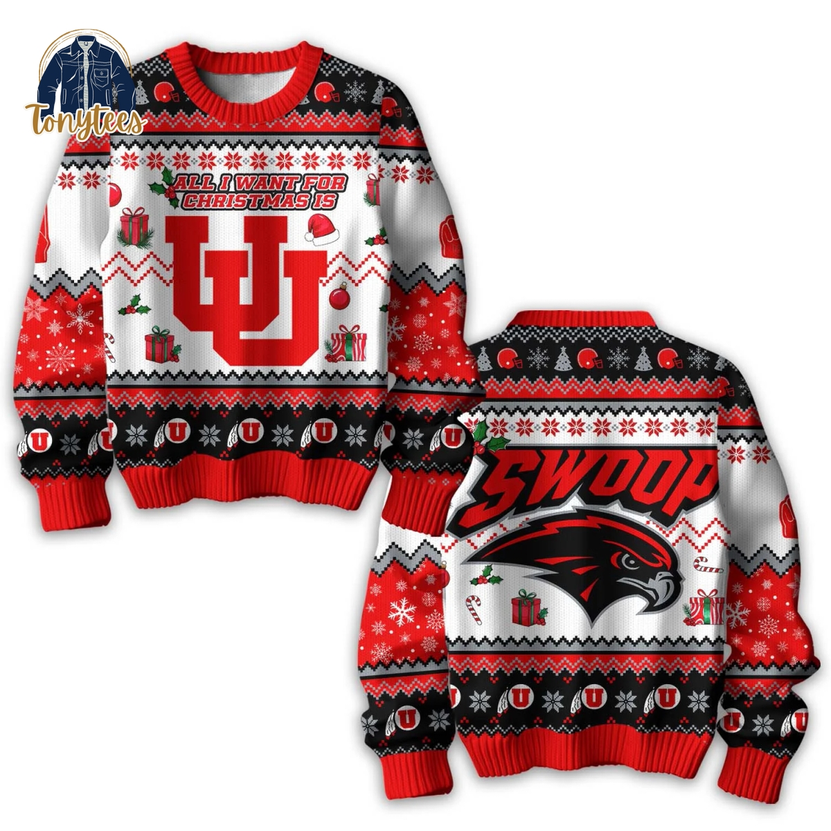 All I Want For Christmas Is Utah Utes Ugly Christmas Sweater