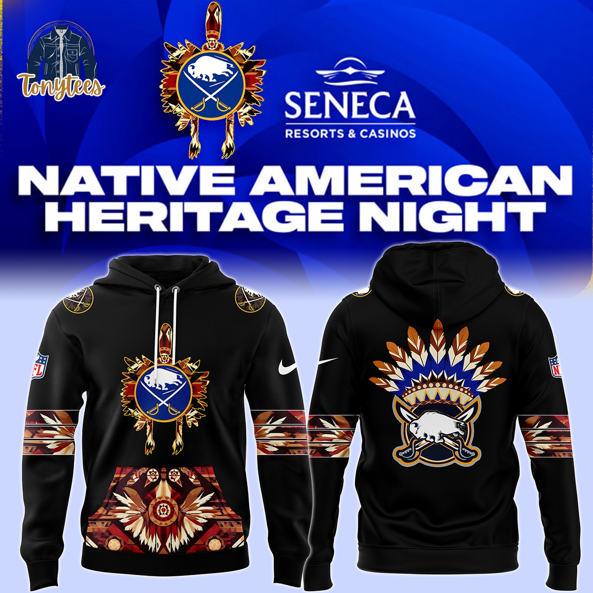 Buffalo Sabres Native American Heritage Month 2024 Hoodie