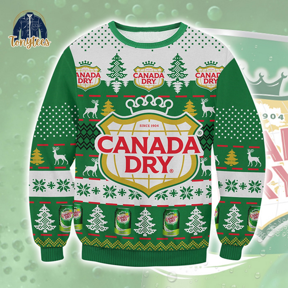 Canada Dry Ginger Ale Ugly Christmas Sweater