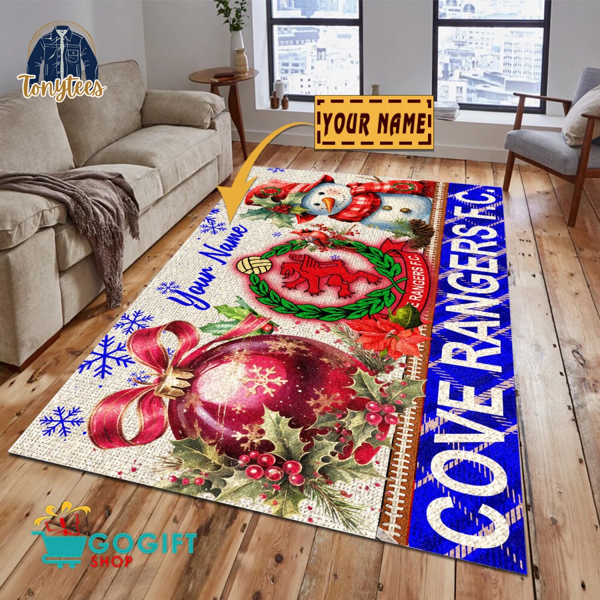 Cove Rangers F.C. SPFL 2024 Personalized Rug Carpet