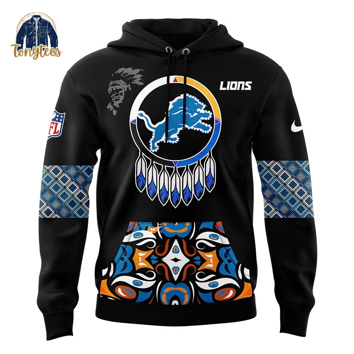 Detroit Lions Native American Heritage Month 2024 Hoodie