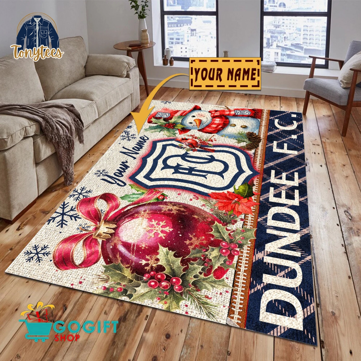 Dundee F.C. SPFL 2024 Personalized Rug Carpet