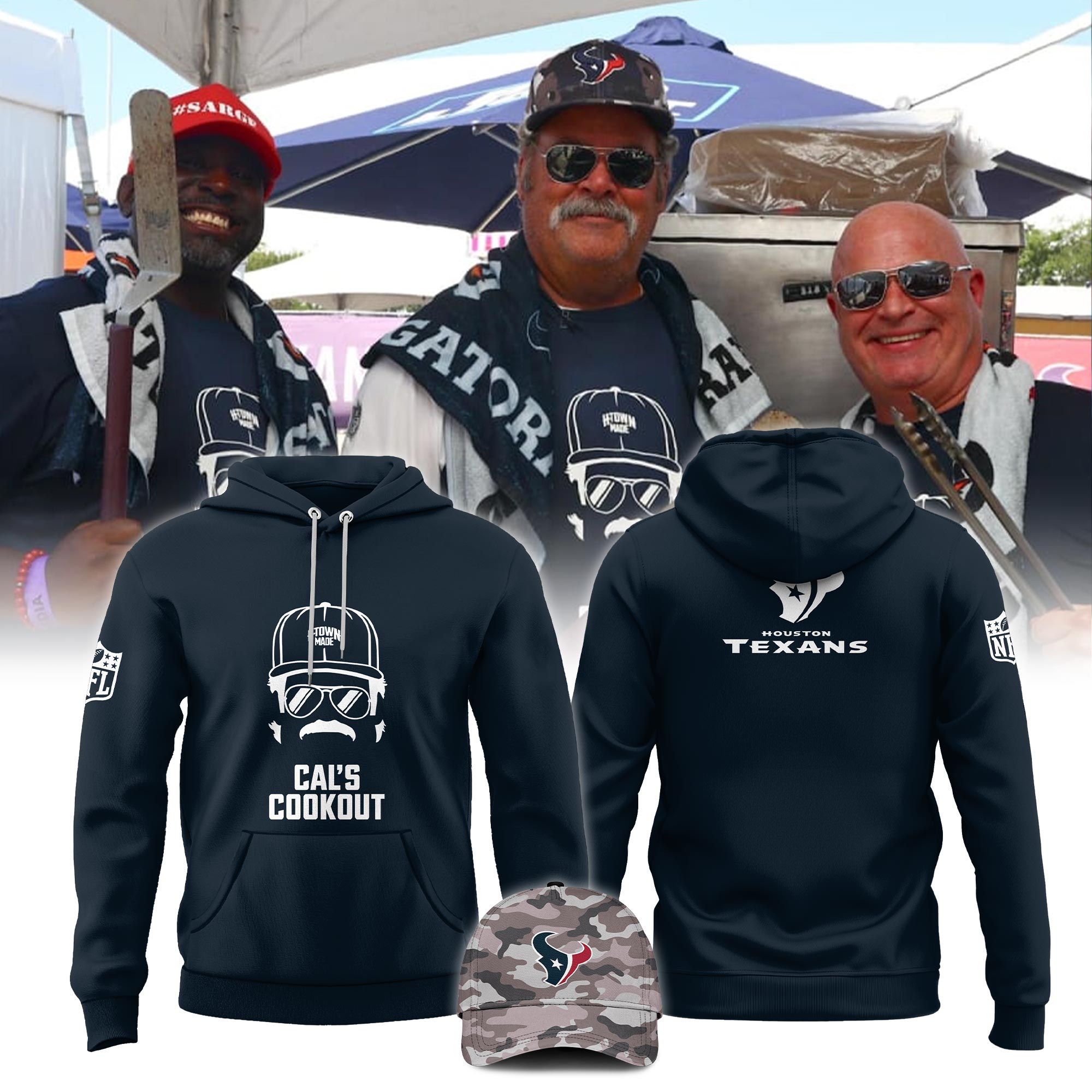 Houston Texans Cal’s Cookout Hoodie