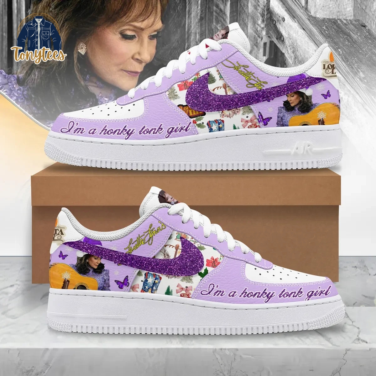 Loretta Lynn I’m a Honky Tonk Girl Air Force 1 Sneaker