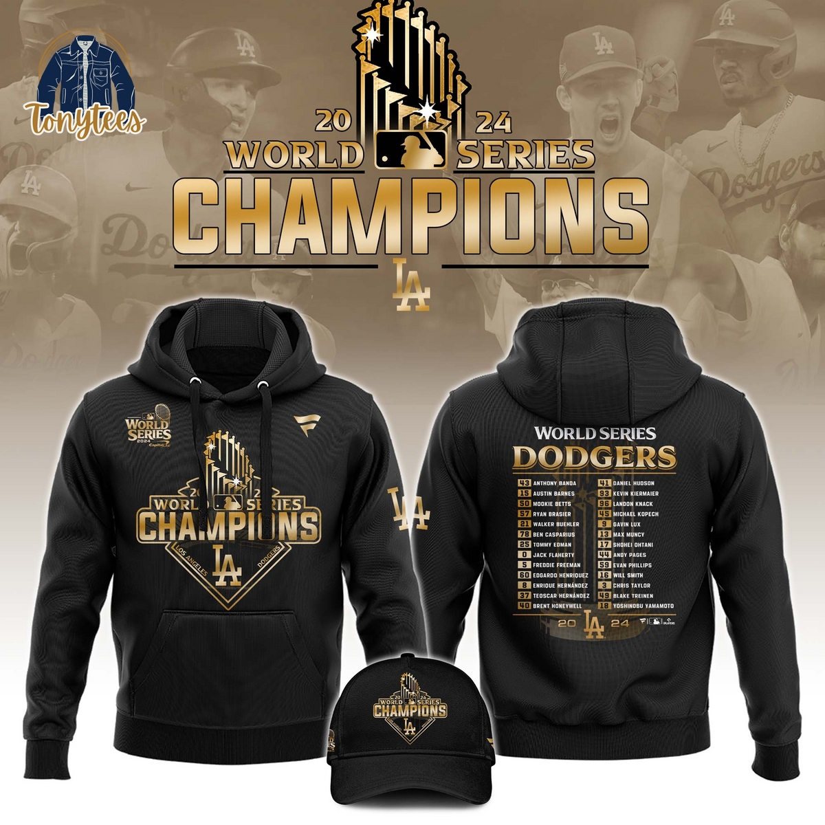 Los Angeles Dodgers MLB 2024 World Series Champions Hoodie