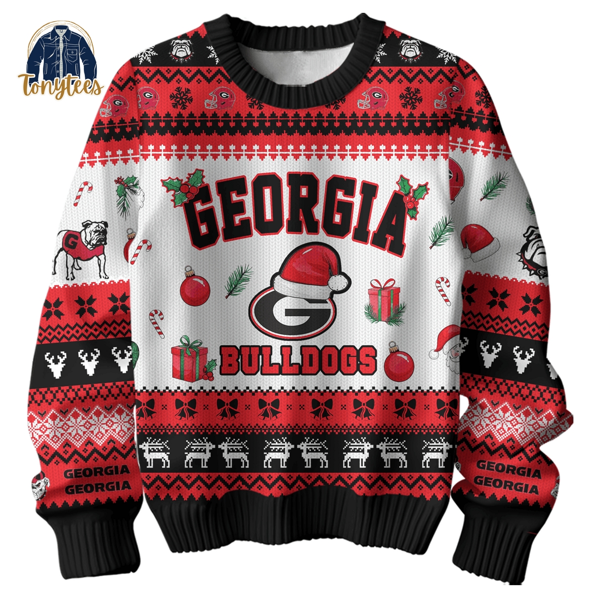 Merry Christmas Georgia Bulldogs Ugly Christmas Sweater