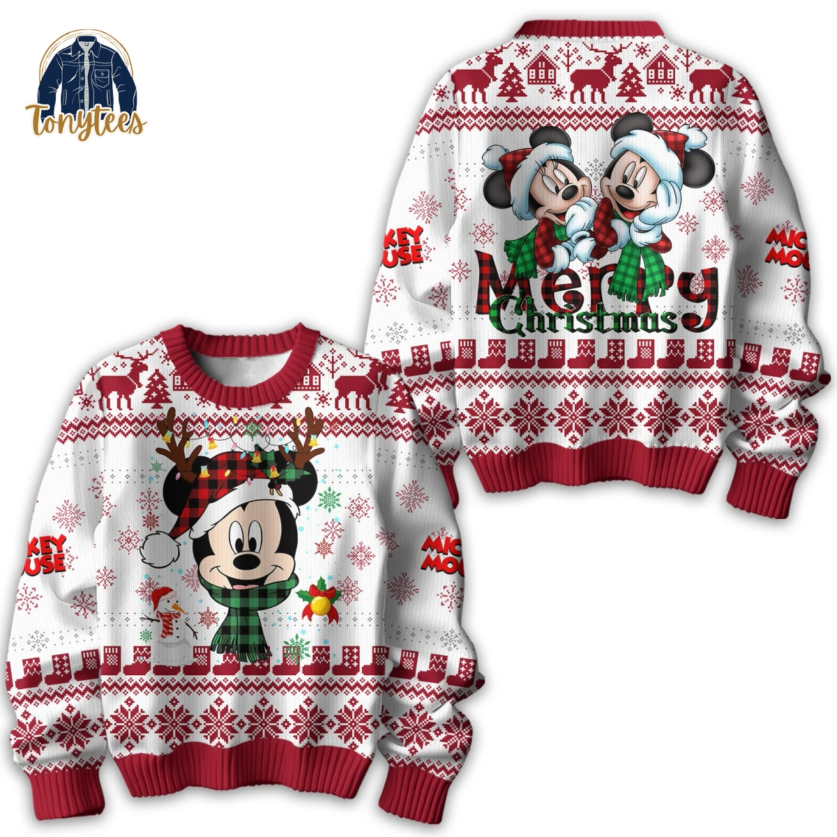 Merry Christmas Mickey Mouse Ugly Christmas Sweater