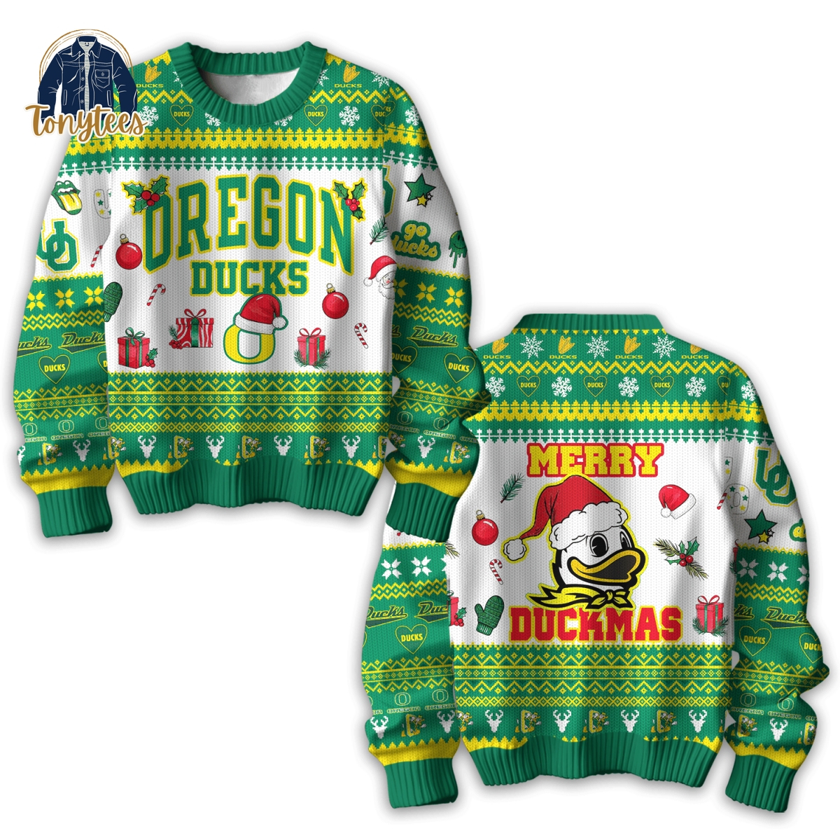 Merry Christmas Oregon Ducks Ugly Christmas Sweater