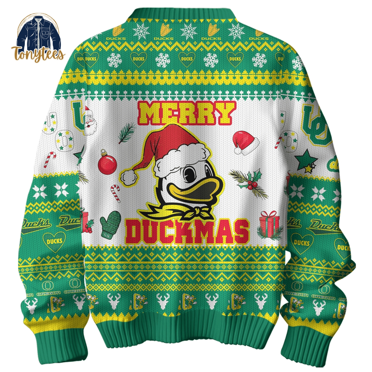 Merry Christmas Oregon Ducks Ugly Christmas Sweater