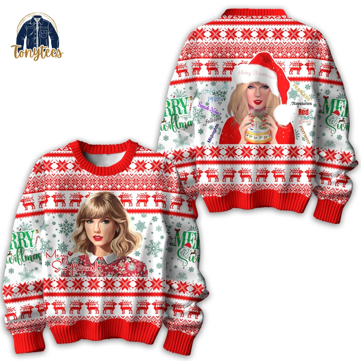 Merry Swiftmas Taylor Swift Ugly Christmas Sweater