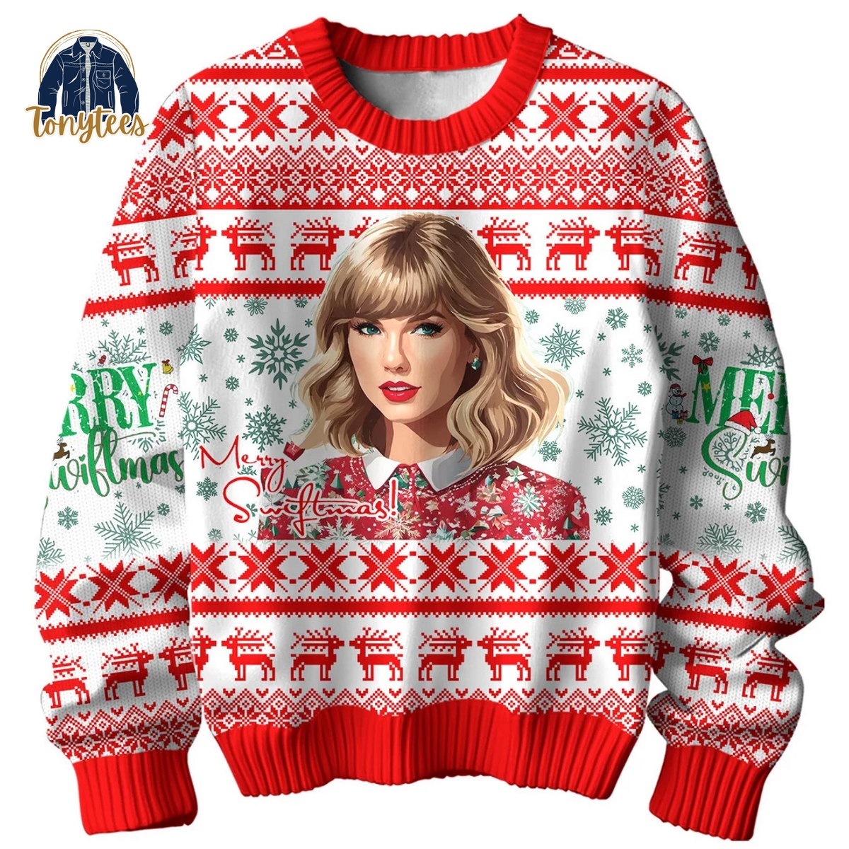 Merry Swiftmas Taylor Swift Ugly Christmas Sweater