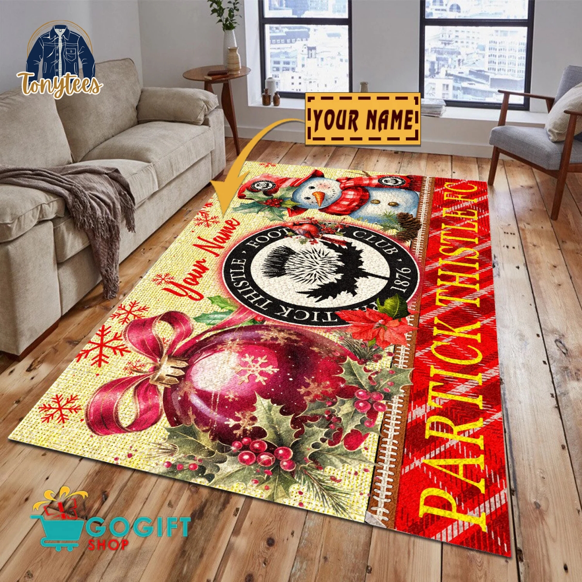 Partick Thistle F.C. SPFL 2024 Personalized Rug Carpet