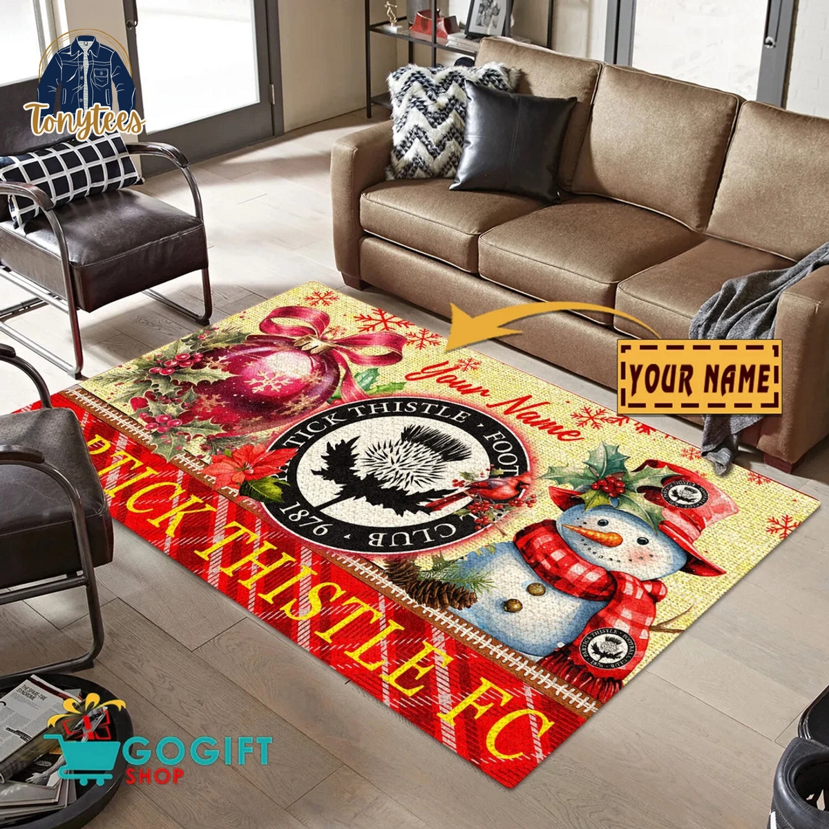 Partick Thistle F.C. SPFL 2024 Personalized Rug Carpet