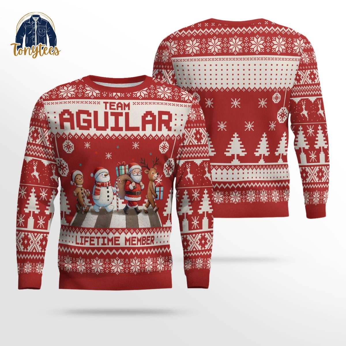 Team Aguilar Lifetime Member Ugly Christmas Sweater