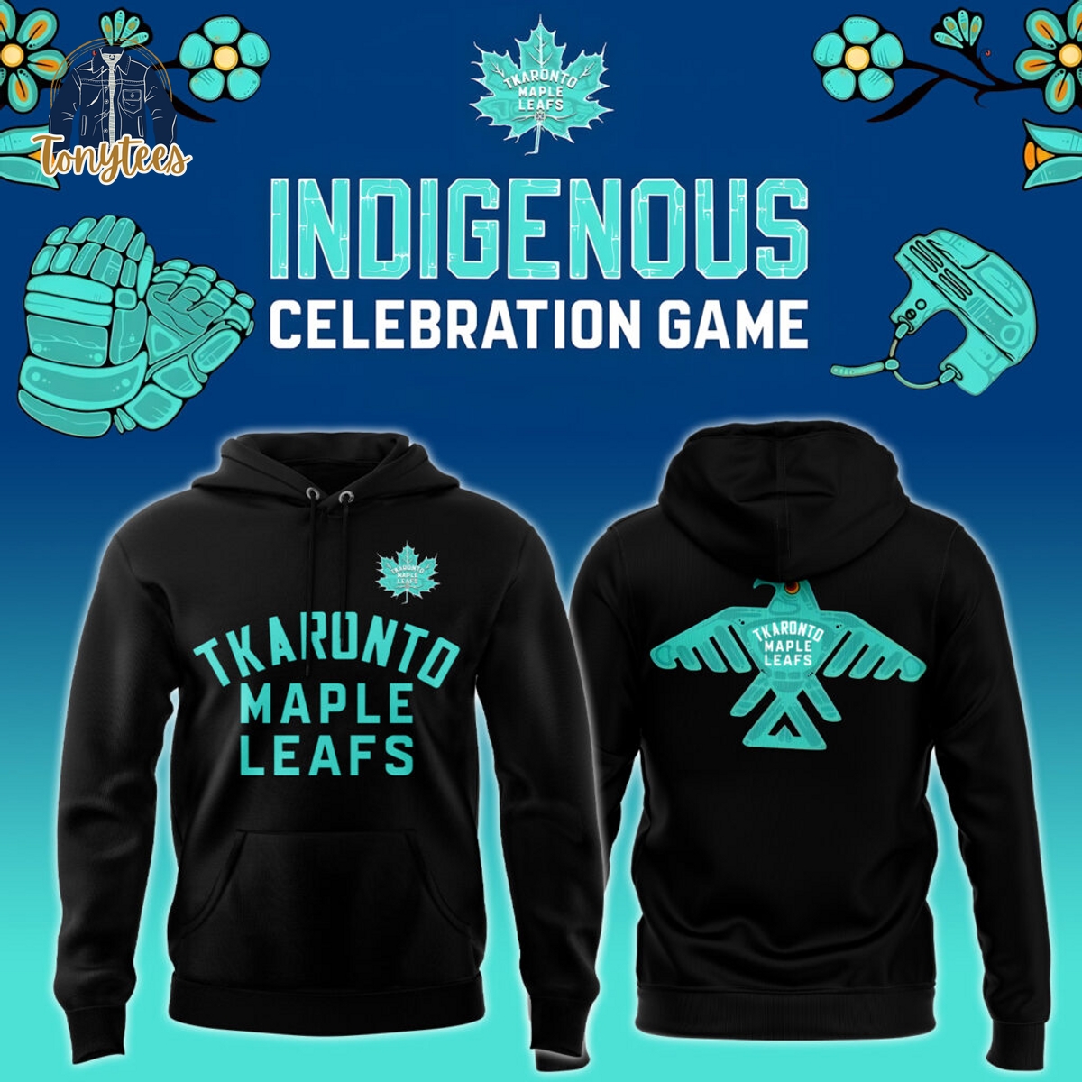 Toronto Maple Leafs 2024 Indigenous Celebration Game Hoodie