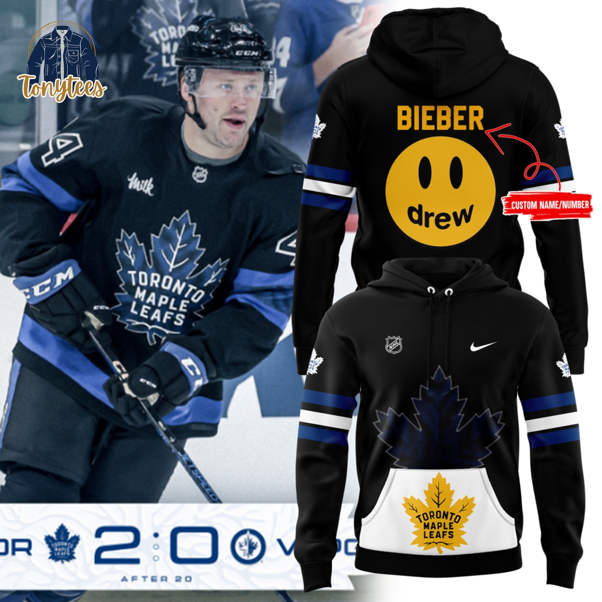 Toronto Maple Leafs x Drew House 2024 Hoodie