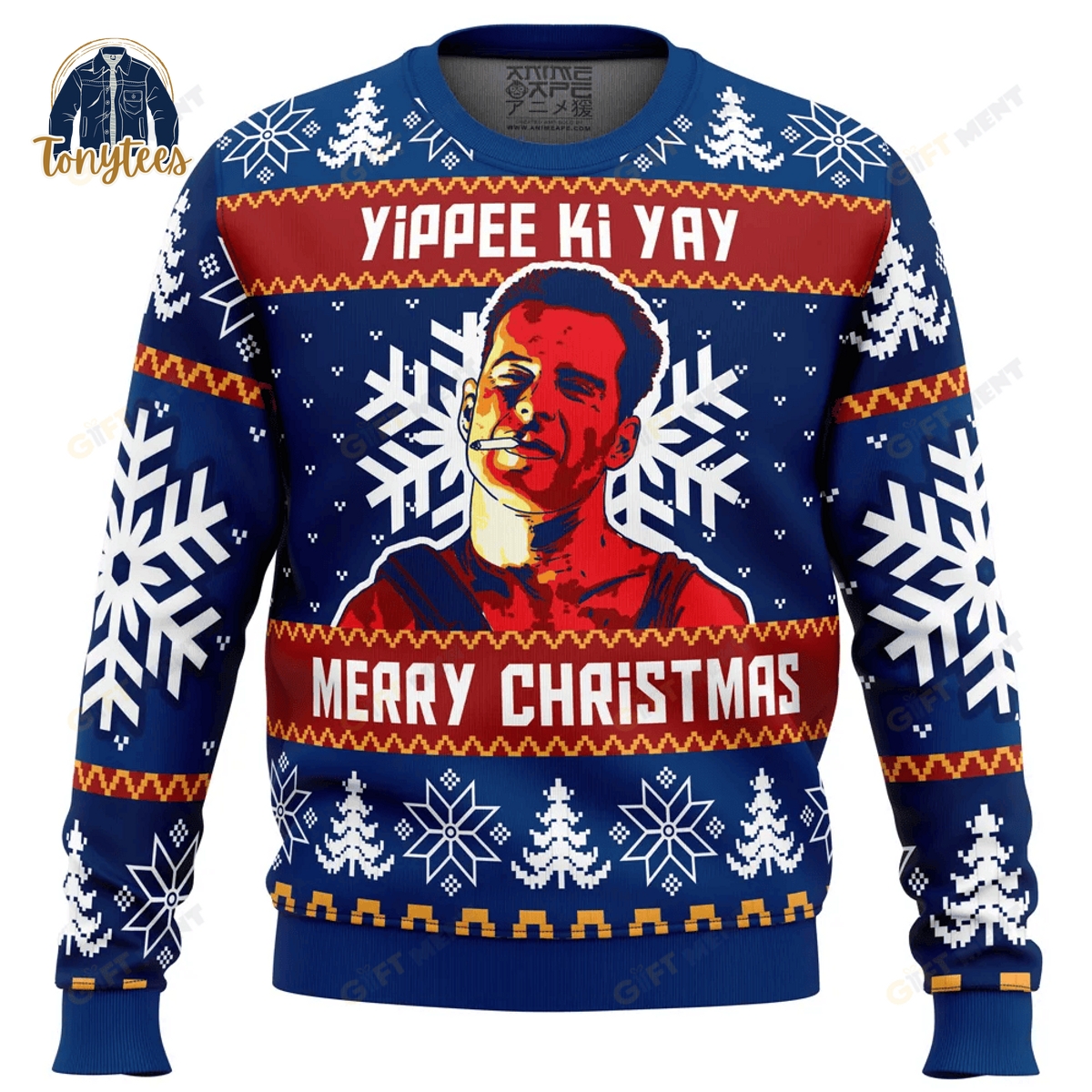 Yippee Ki Yay Die Hard Ugly Christmas Sweater