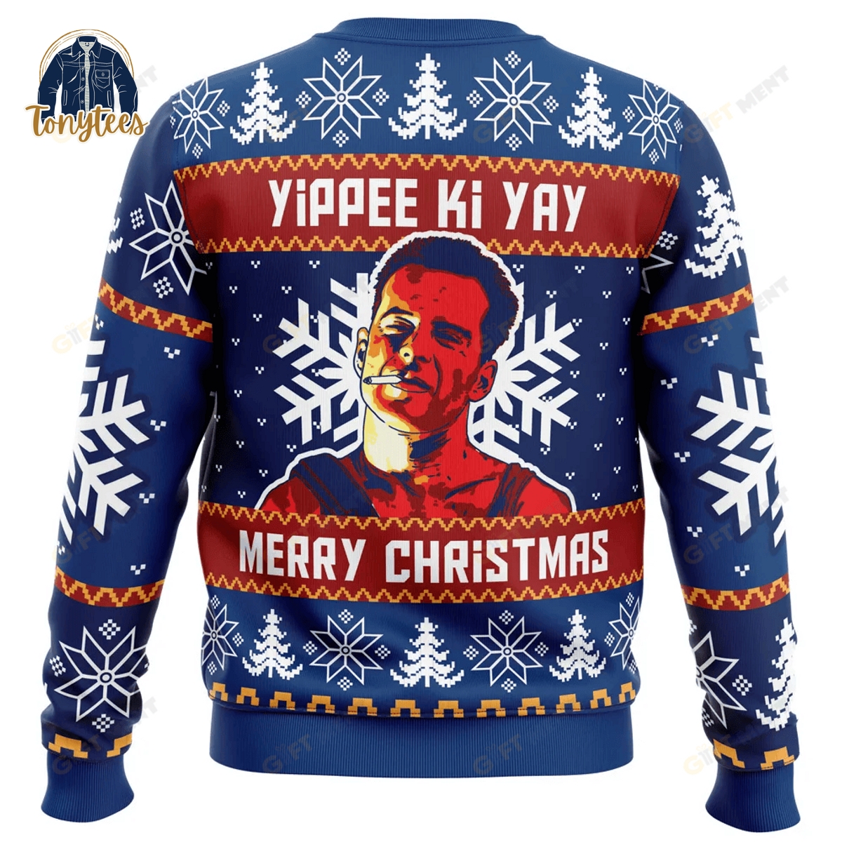 Yippee Ki Yay Die Hard Ugly Christmas Sweater