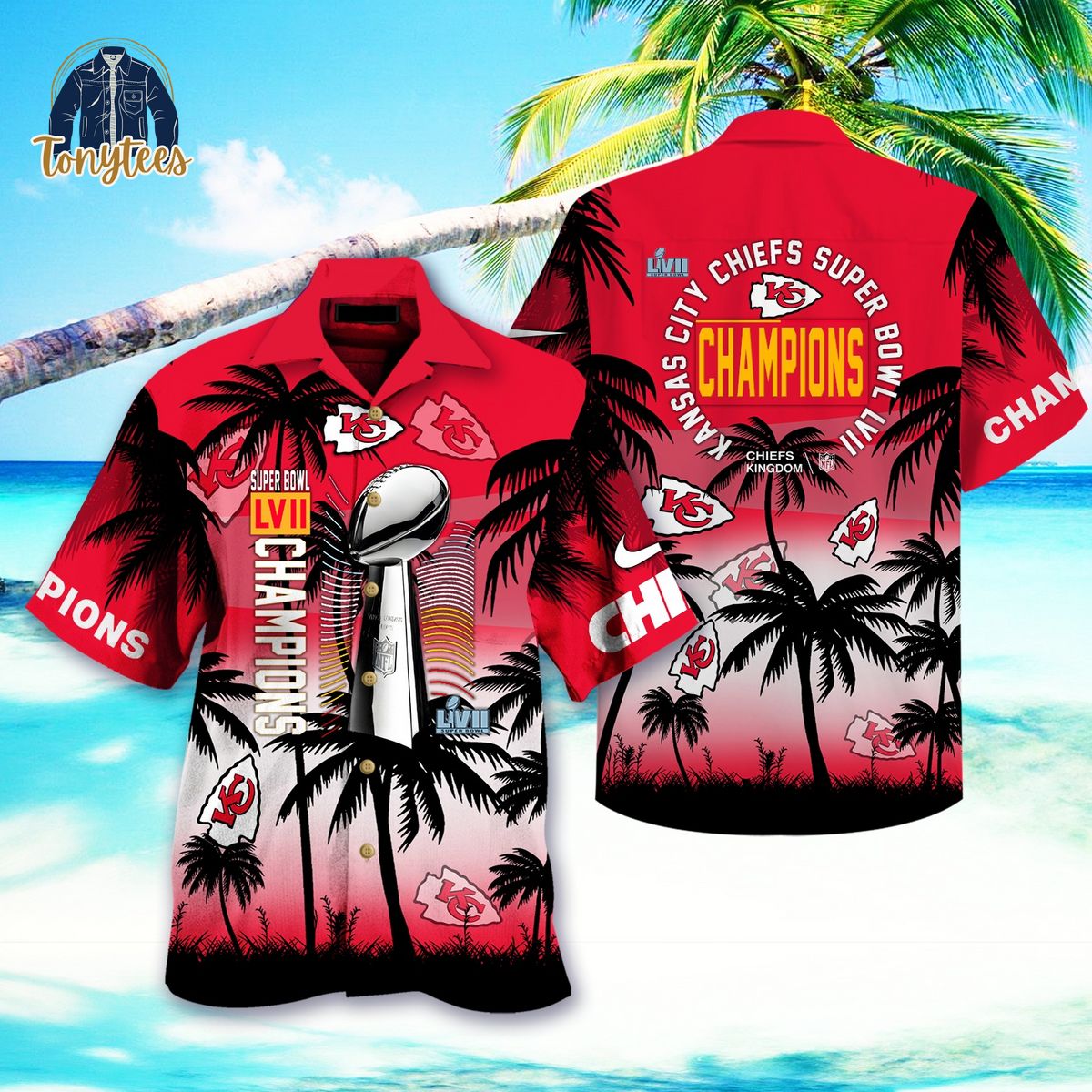 Kansas City Chiefs NFL Super Bowl LVII Champions Hawaiian Shirt