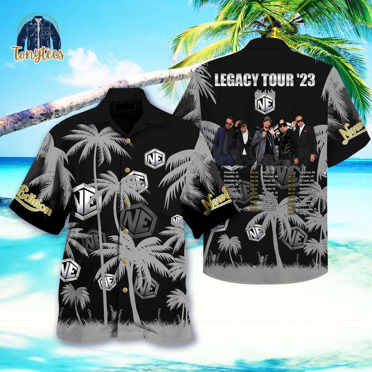 New Edition Legacy Tour 23 Hawaiian Shirt