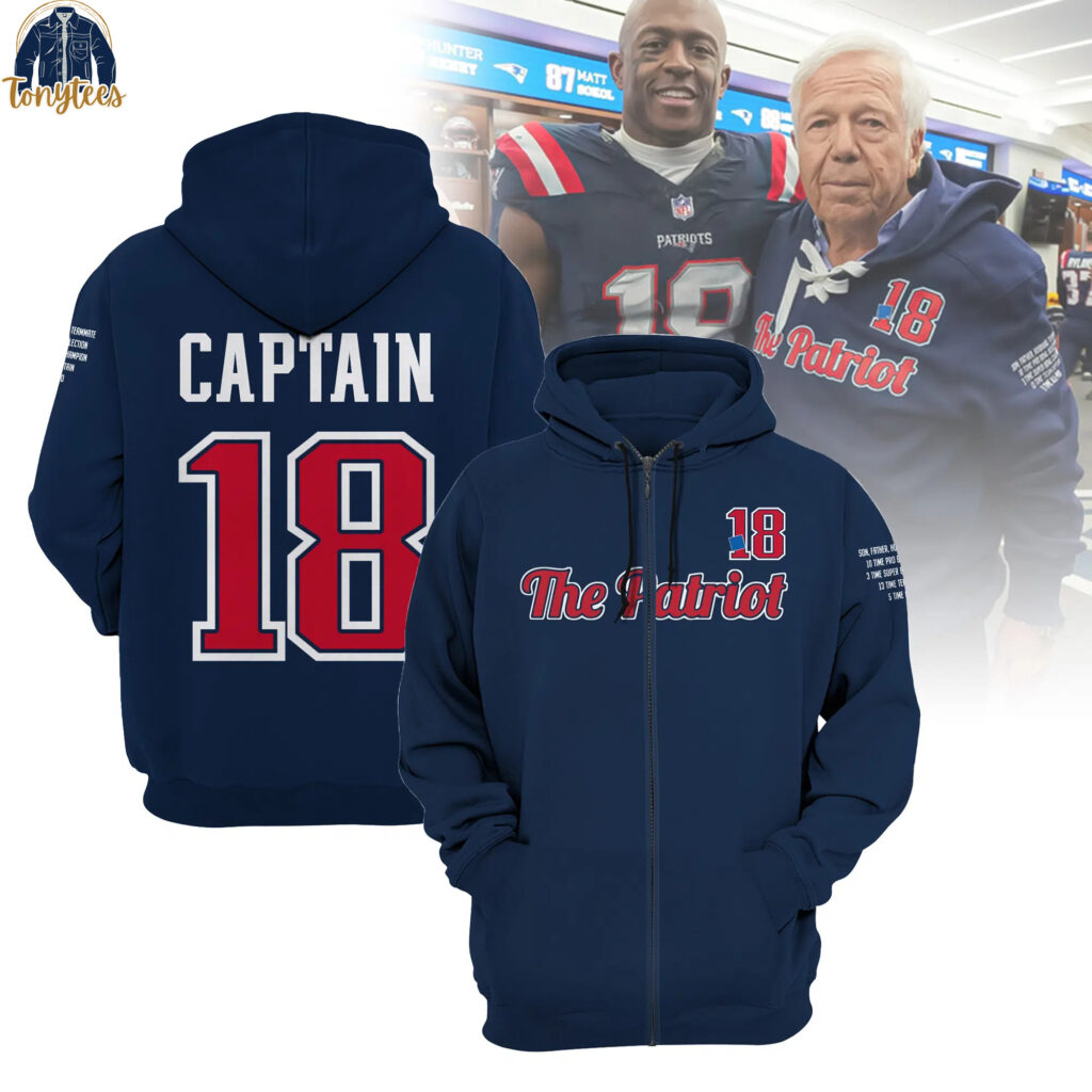 New England Patriots Captains 18 zip hoodie