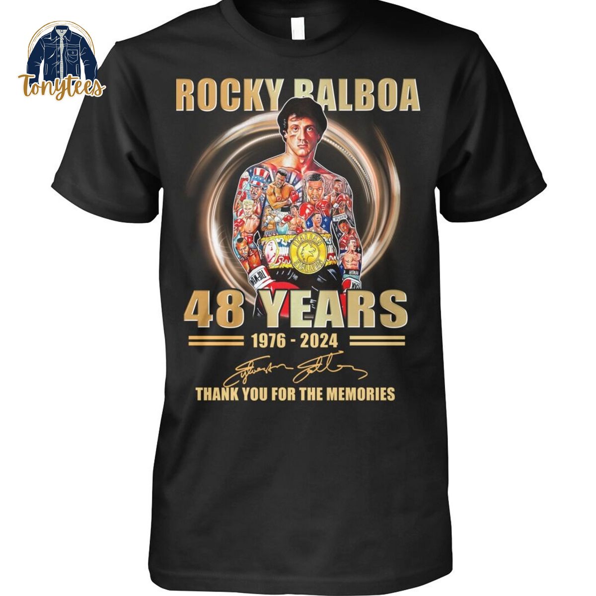Rocky Raboa 48 years thank you for the memories shirt