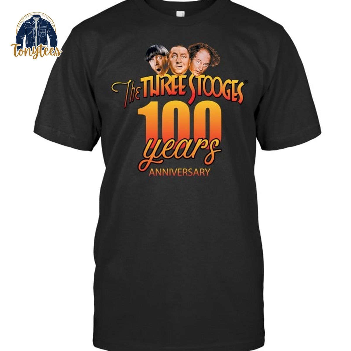 The Three Stooges 100 Years Anniversary 2d T Shirt
