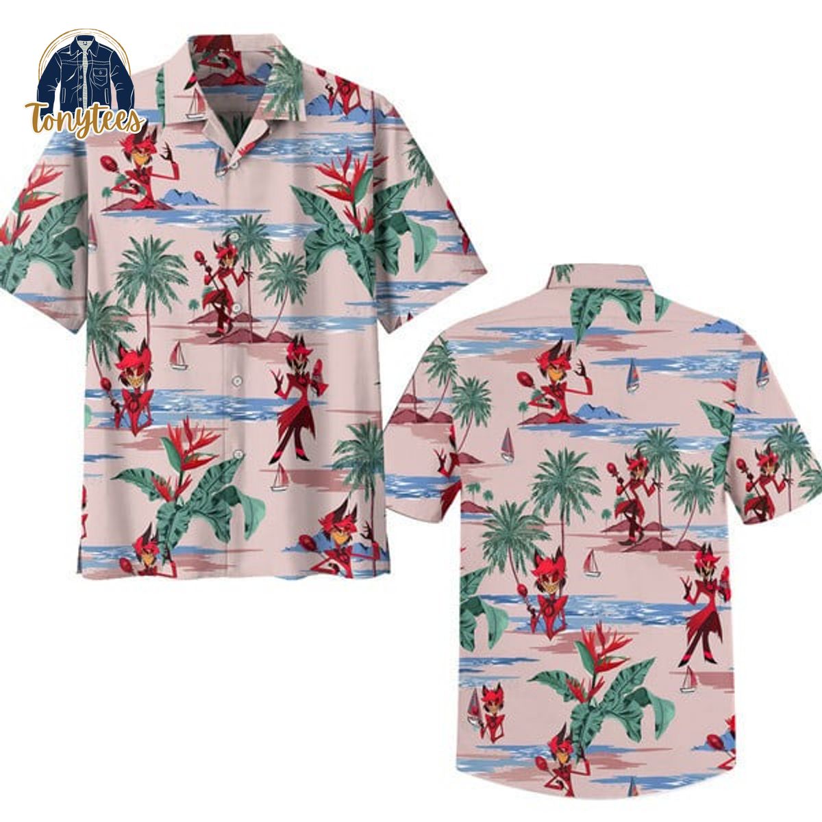 Hazbin Hotel alastor hawaiian shirt