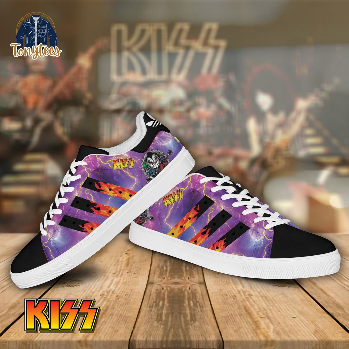 Kiss band adidas stan smith shoes