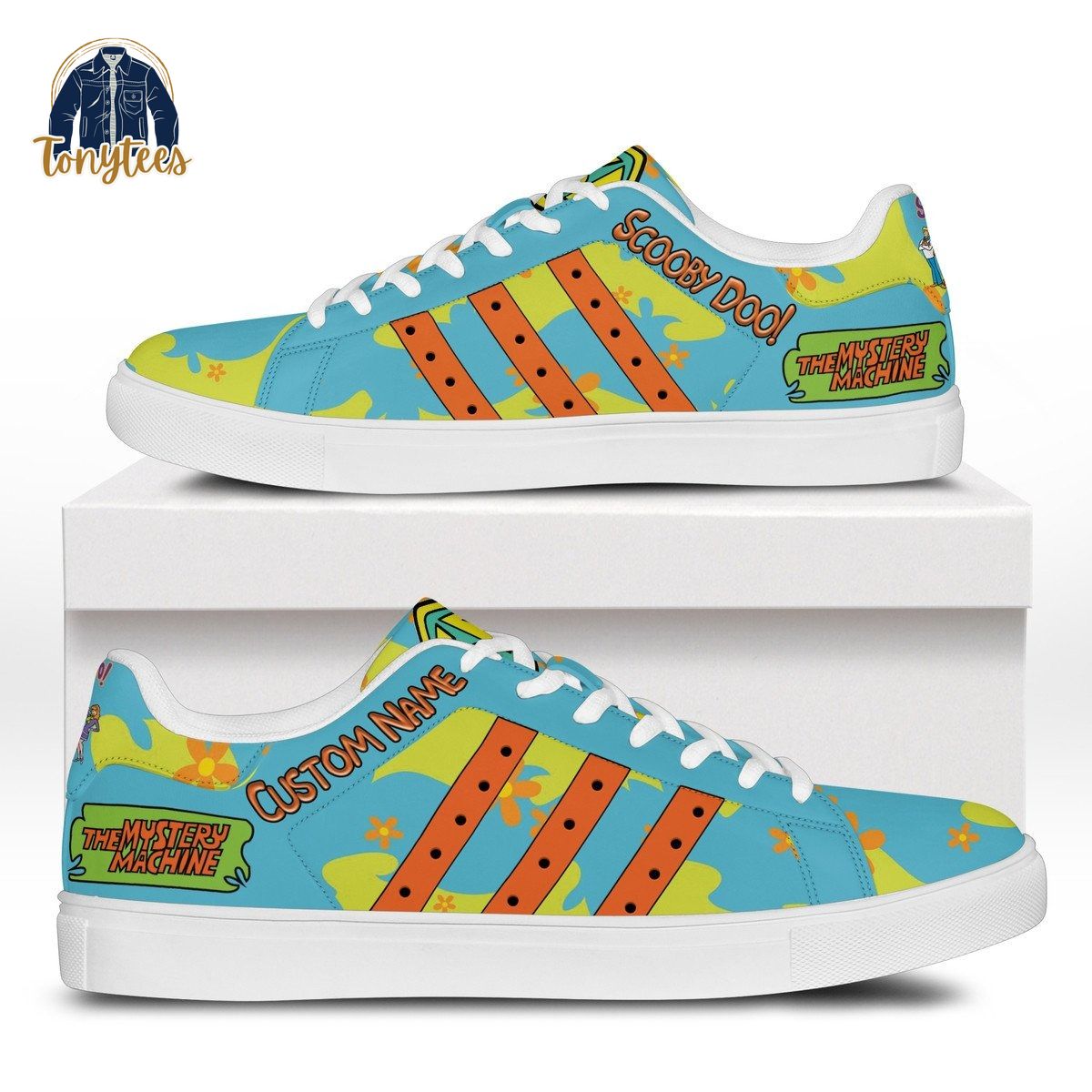 Scooby Doo the mystery machine custom name adidas stan smith shoes