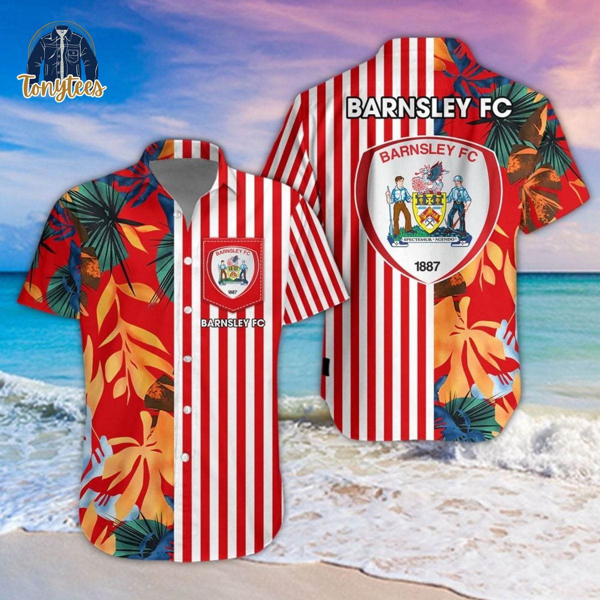 Barnsley F.C Tropical Summer Hawaiian Shirt