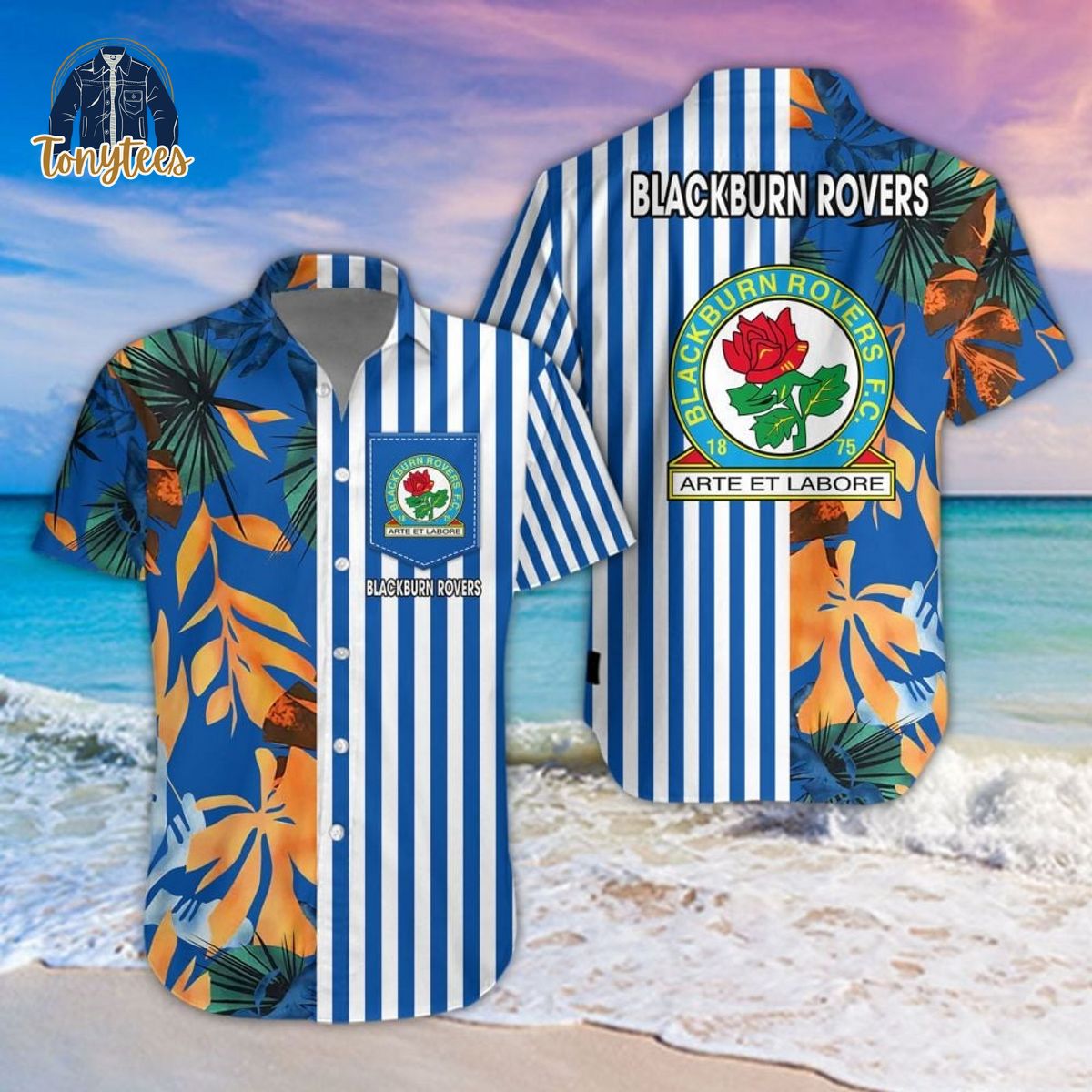 Blackburn Rovers Summer Hawaiian Shirt