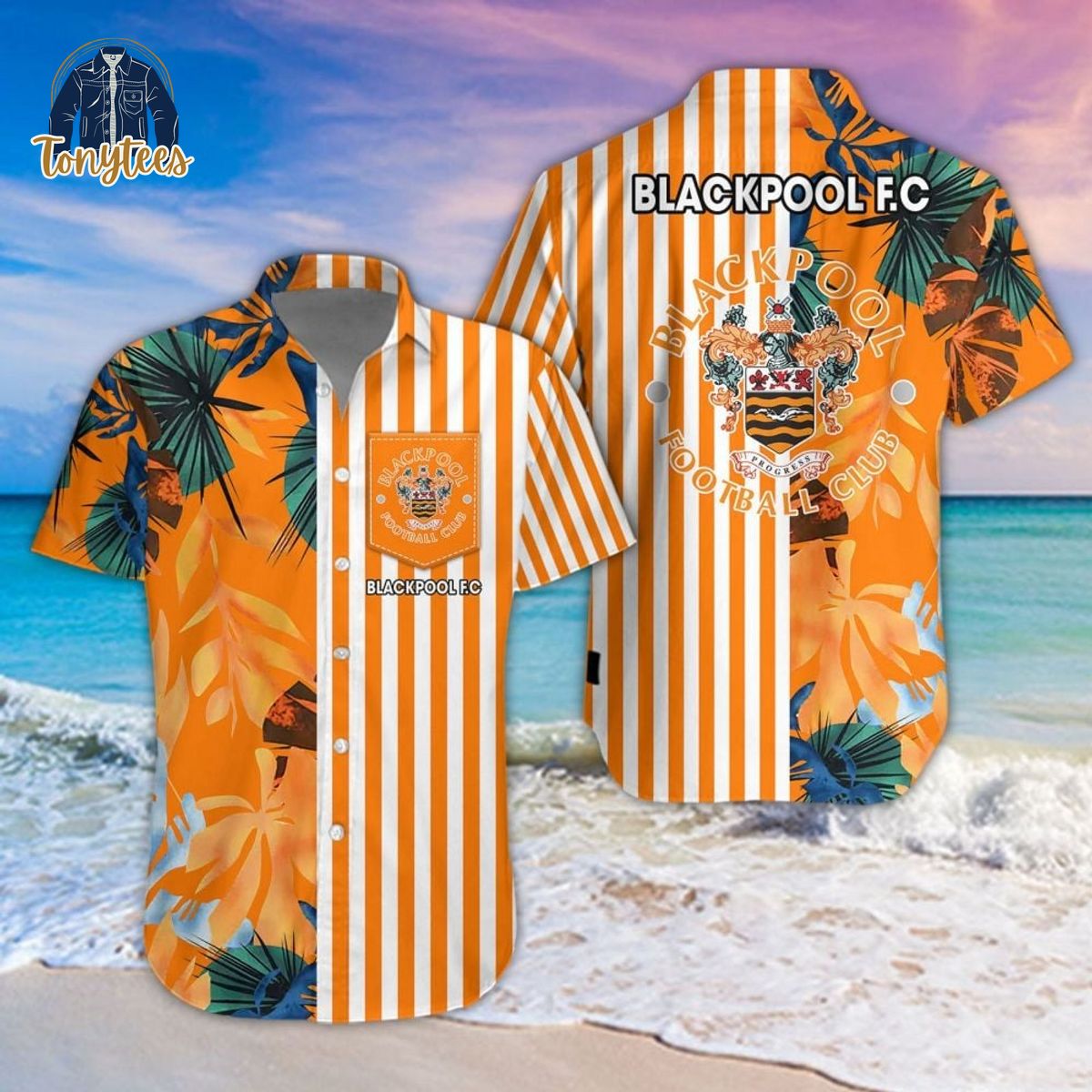 Blackpool F.C Tropical Summer Hawaiian Shirt
