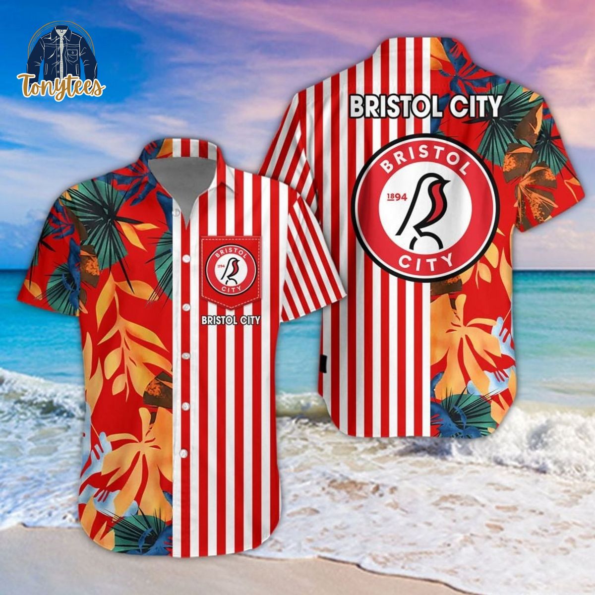 Bristol City Summer Hawaiian Shirt